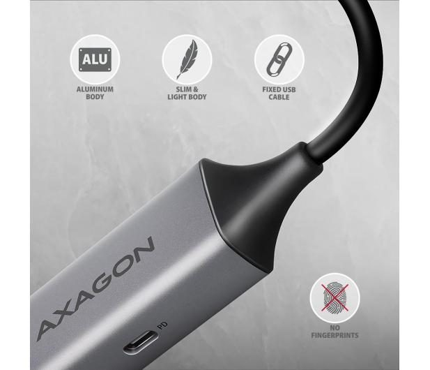 Axagon ADE-TXPD USB-C gigabit ethernet adapter z PD 100W - 1485410 - zdjęcie 5